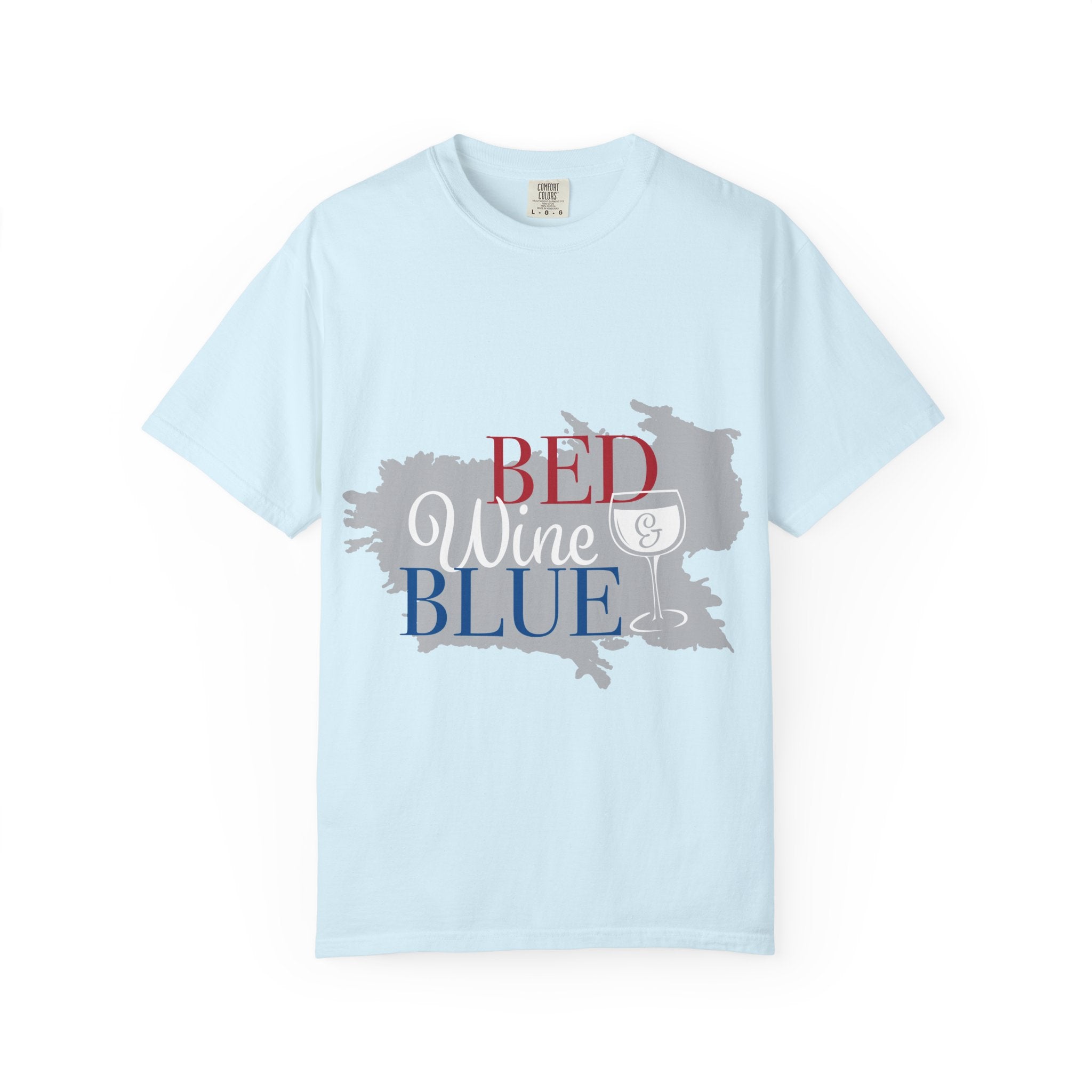 T-Shirt — "Red Wine Blue" Patriotic Graphic Tee (Fourth of July, Americana)