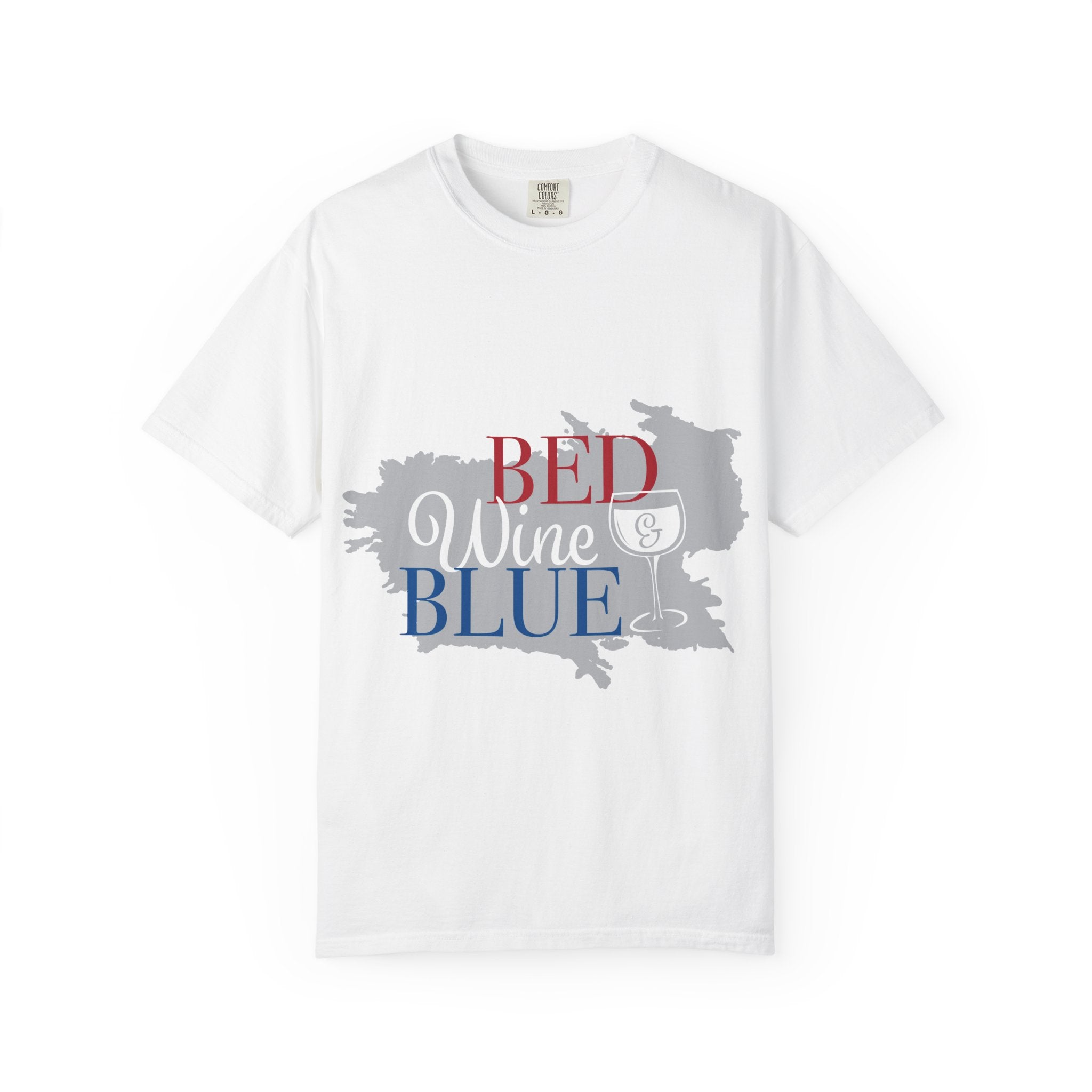 T-Shirt — "Red Wine Blue" Patriotic Graphic Tee (Fourth of July, Americana)