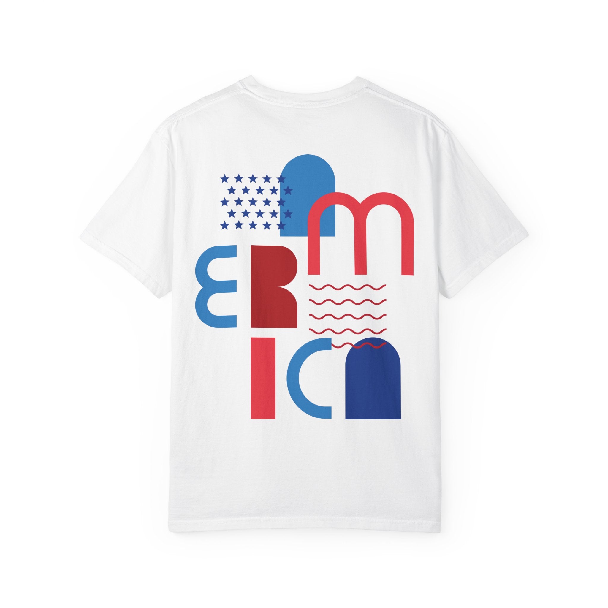 T-Shirt — "Red Wine Blue" Patriotic Graphic Tee (Fourth of July, Americana)