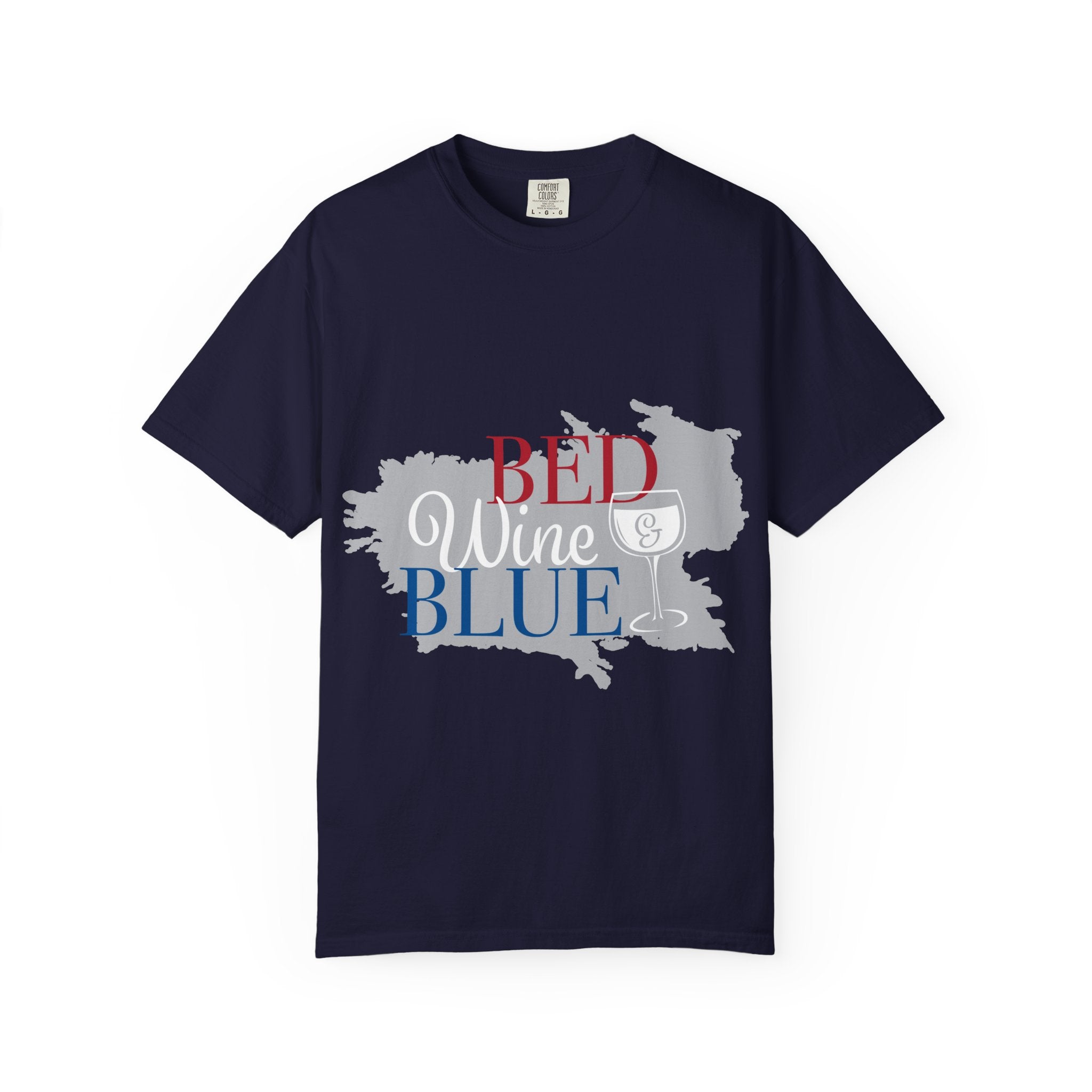 T-Shirt — "Red Wine Blue" Patriotic Graphic Tee (Fourth of July, Americana)