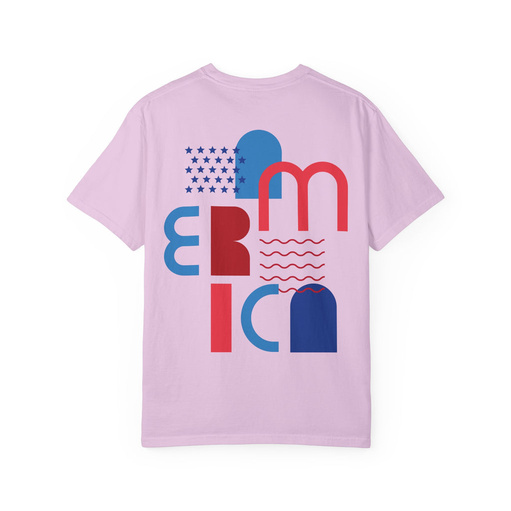 T-Shirt — "Red Wine Blue" Patriotic Graphic Tee (Fourth of July, Americana)