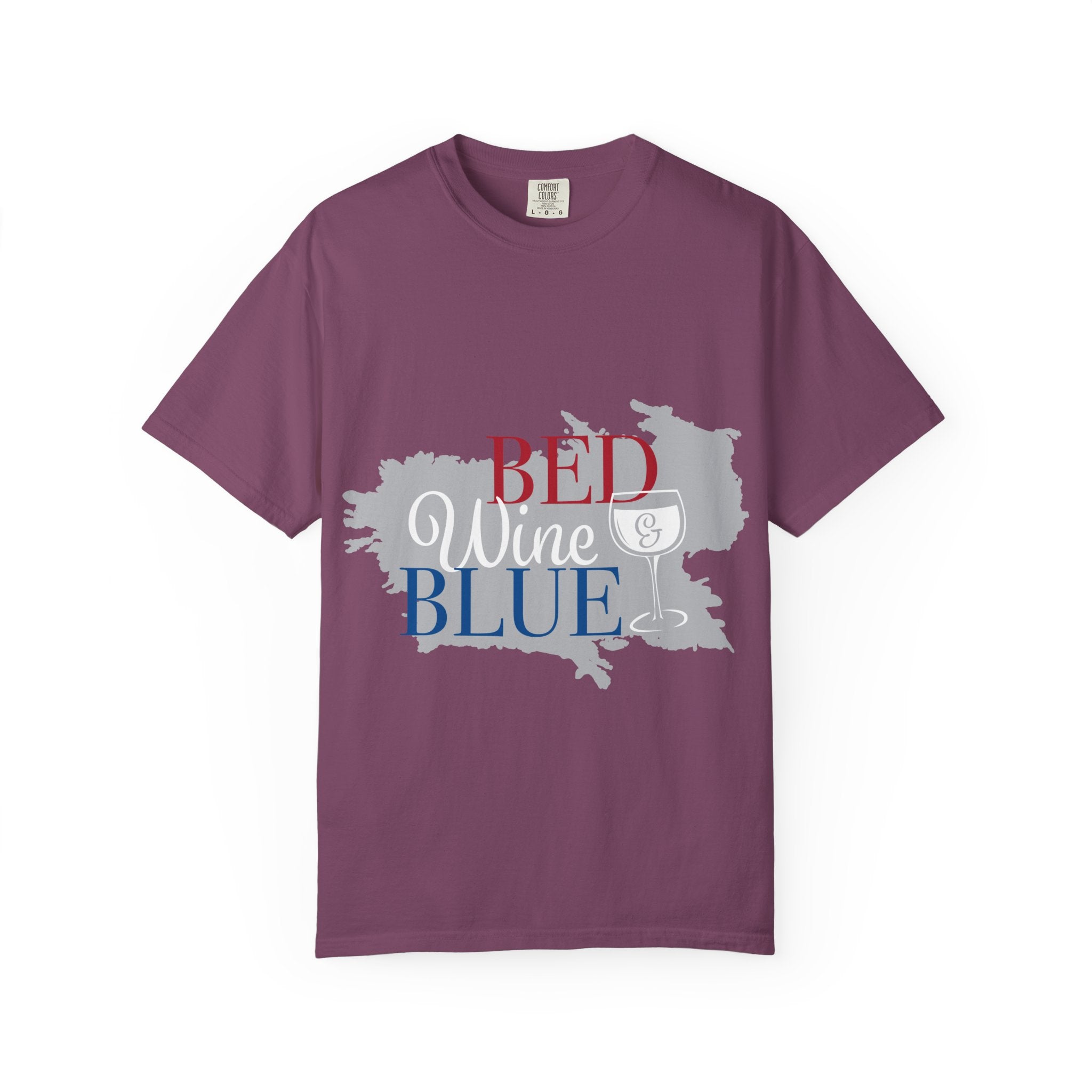 T-Shirt — "Red Wine Blue" Patriotic Graphic Tee (Fourth of July, Americana)