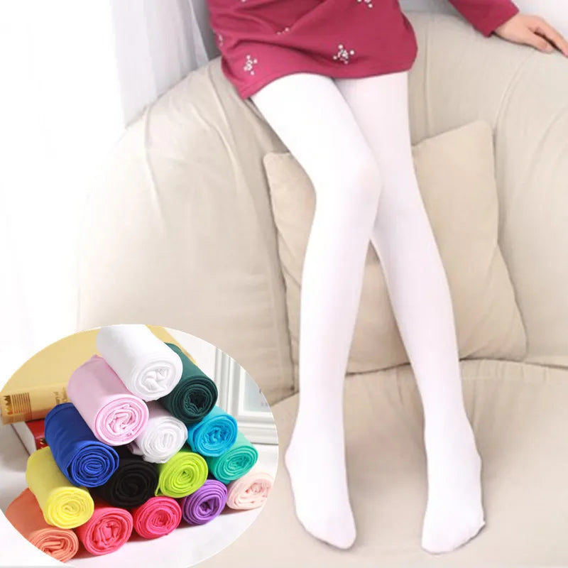 Summer Spring Candy Color Kids Girls Pantyhose Ballet Dance Tights for