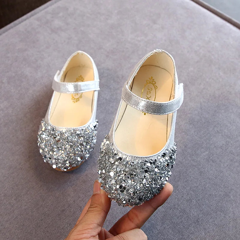 KushyShoo 2021 Spring Children Shoes Girls Princess Shoes Glitter