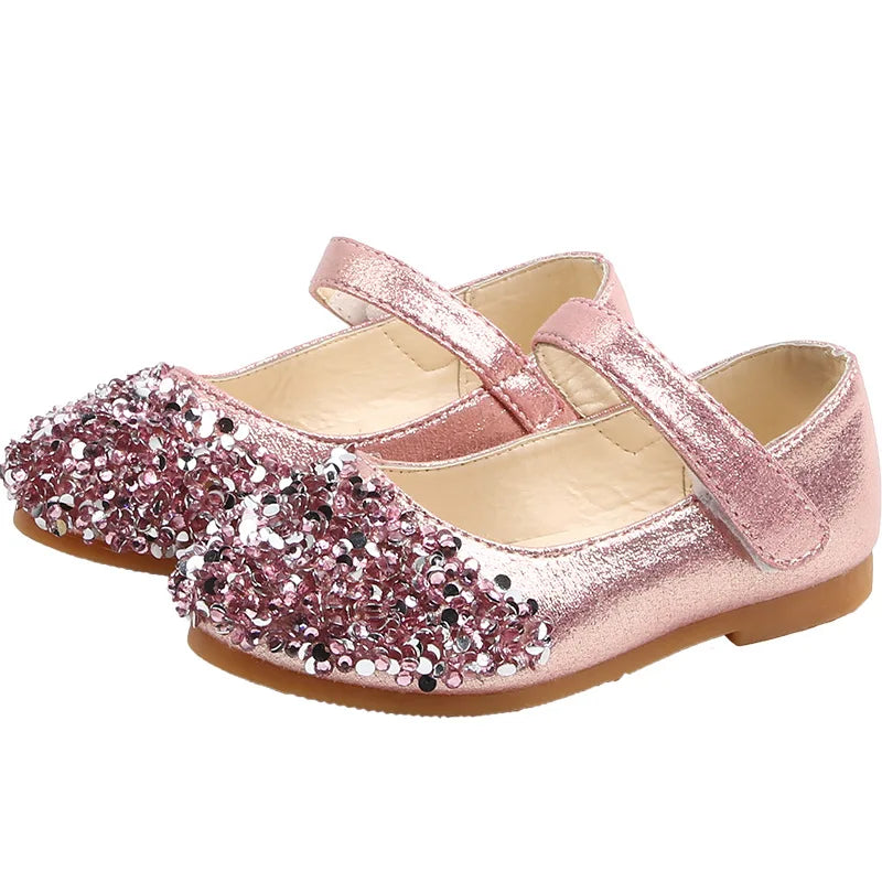 KushyShoo 2021 Spring Children Shoes Girls Princess Shoes Glitter