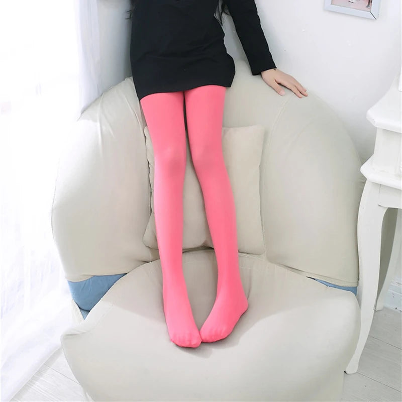 Summer Spring Candy Color Kids Girls Pantyhose Ballet Dance Tights for