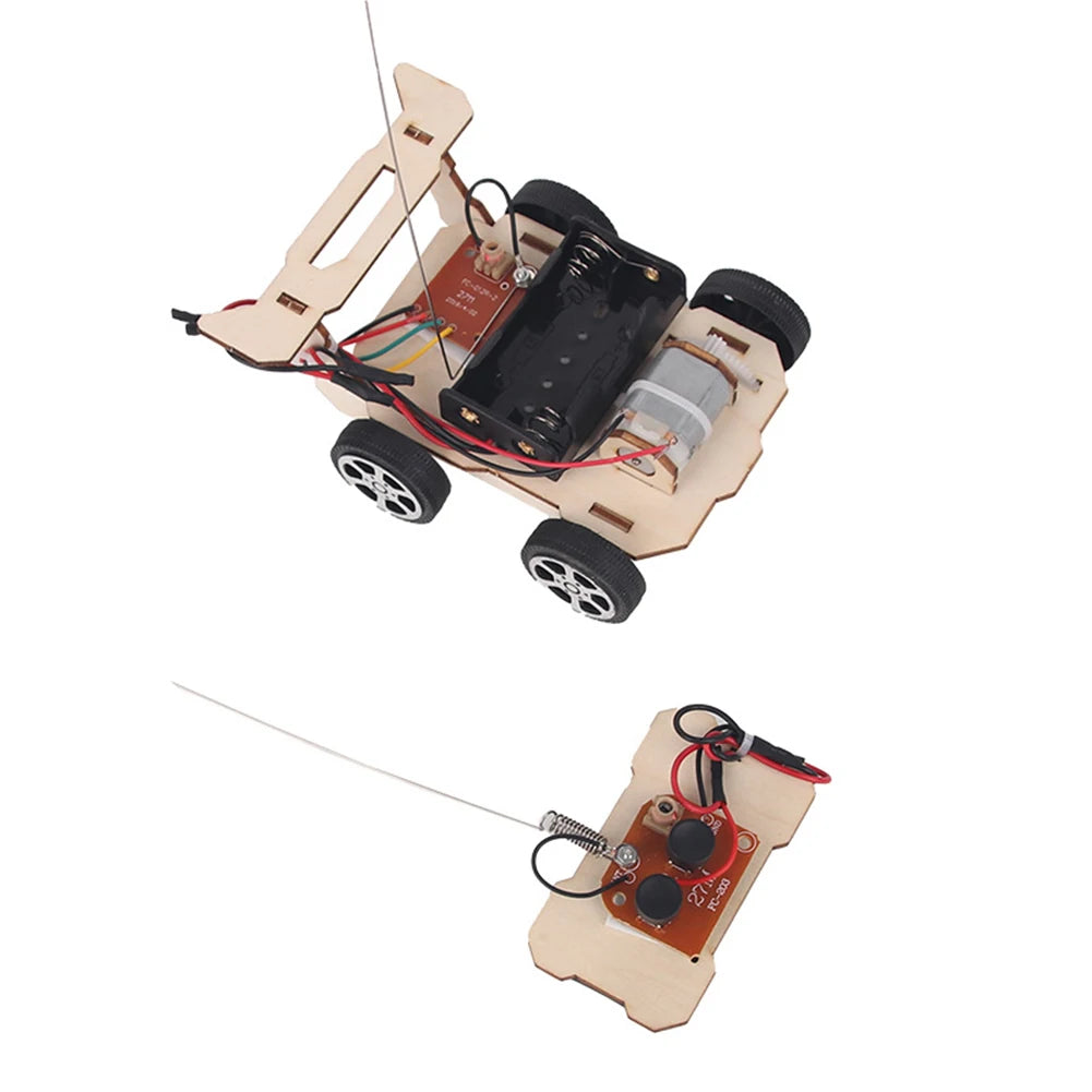 DIY RC Car Model Assemble Kit Mini Teaching Learning STEM Project