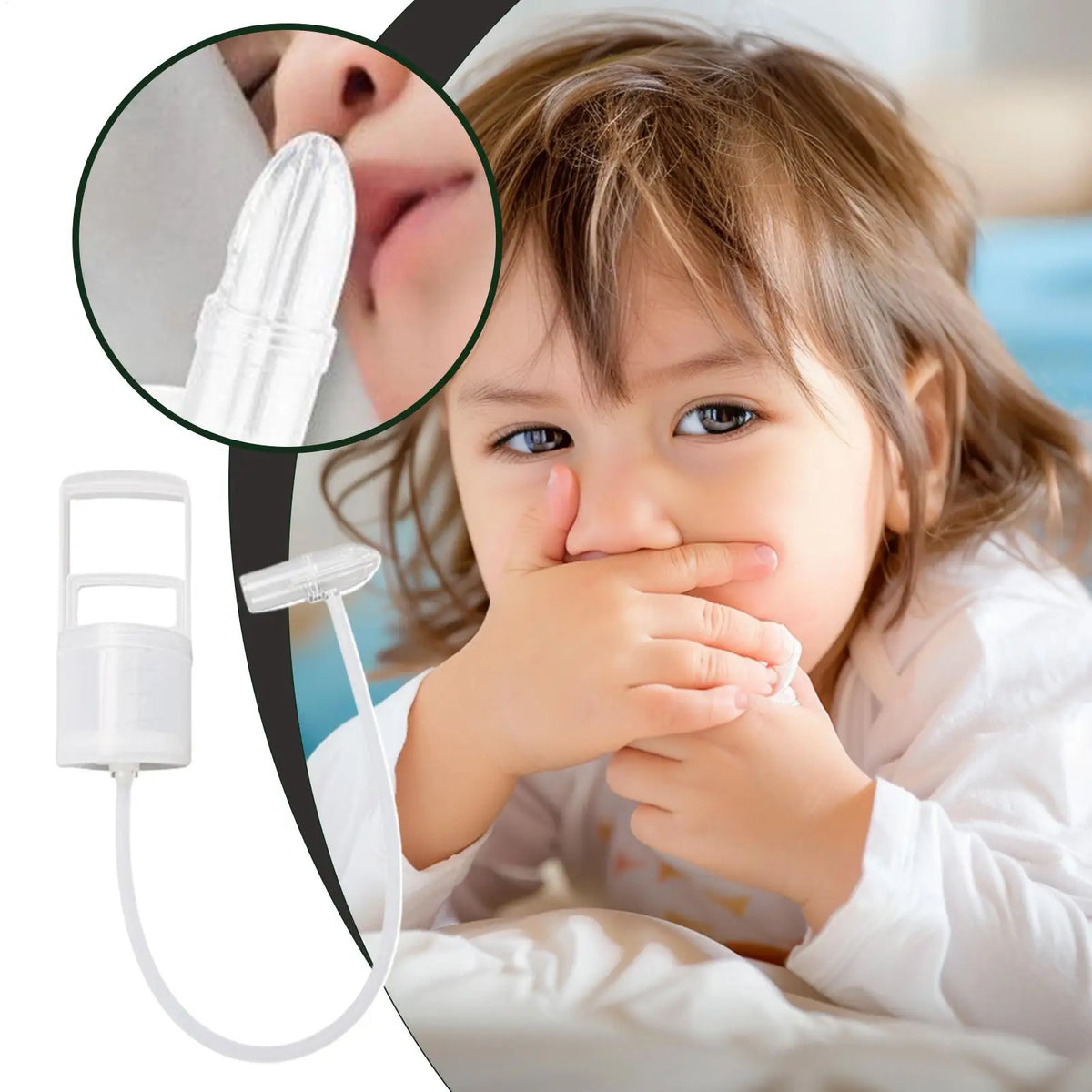Baby Nasal Aspirator Nose Sucker Nasal Aspirator Quiet Manual Nose