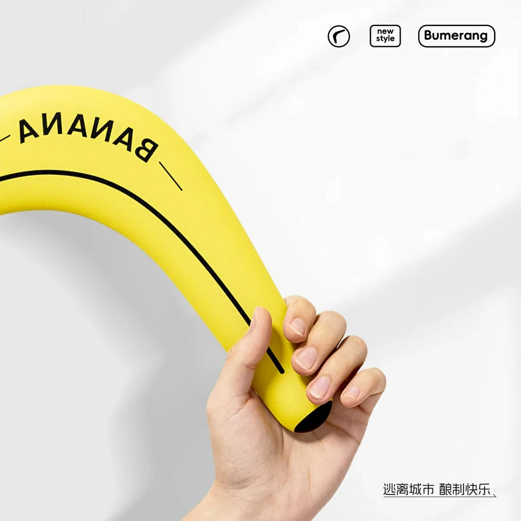 Soft and Elastic Sports Throwback Banana V Shaped Boomerang Flying