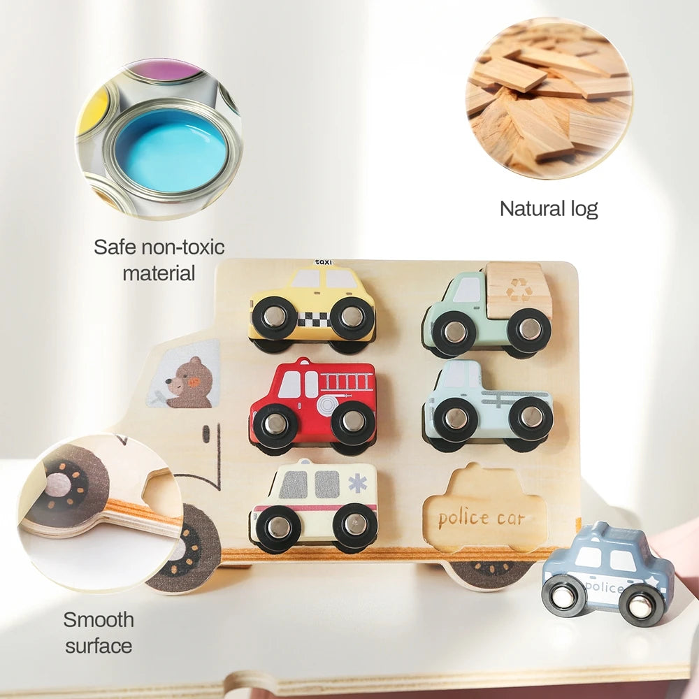 Kids Puzzles Wooden Baby Toy Montessori 3D Puzzle Toy for Babies