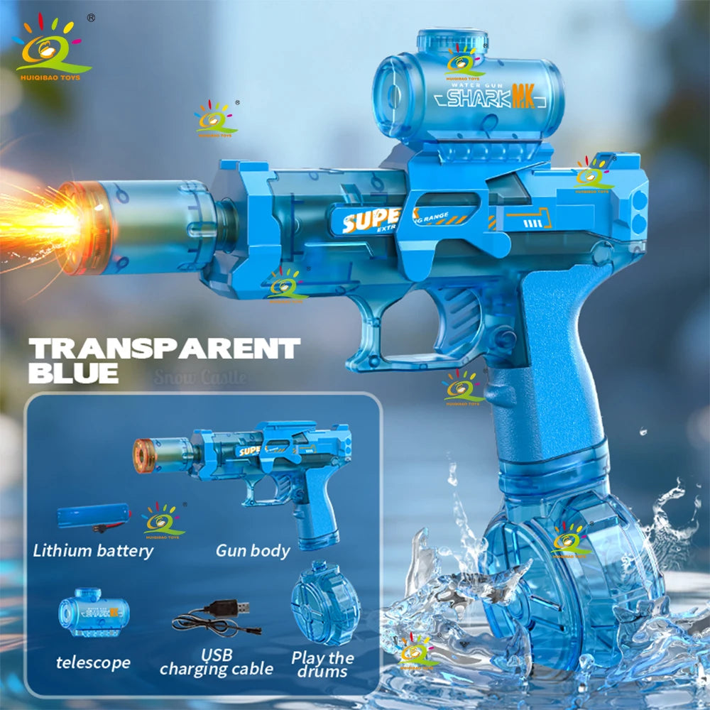 HUIQIBAO Children's electric water gun Toy, high-speed water sprayer,