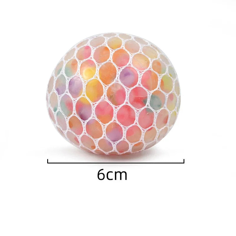 Rainbow Sensory Stress Relief Ball Squishy 3D Fidget Toy Kids