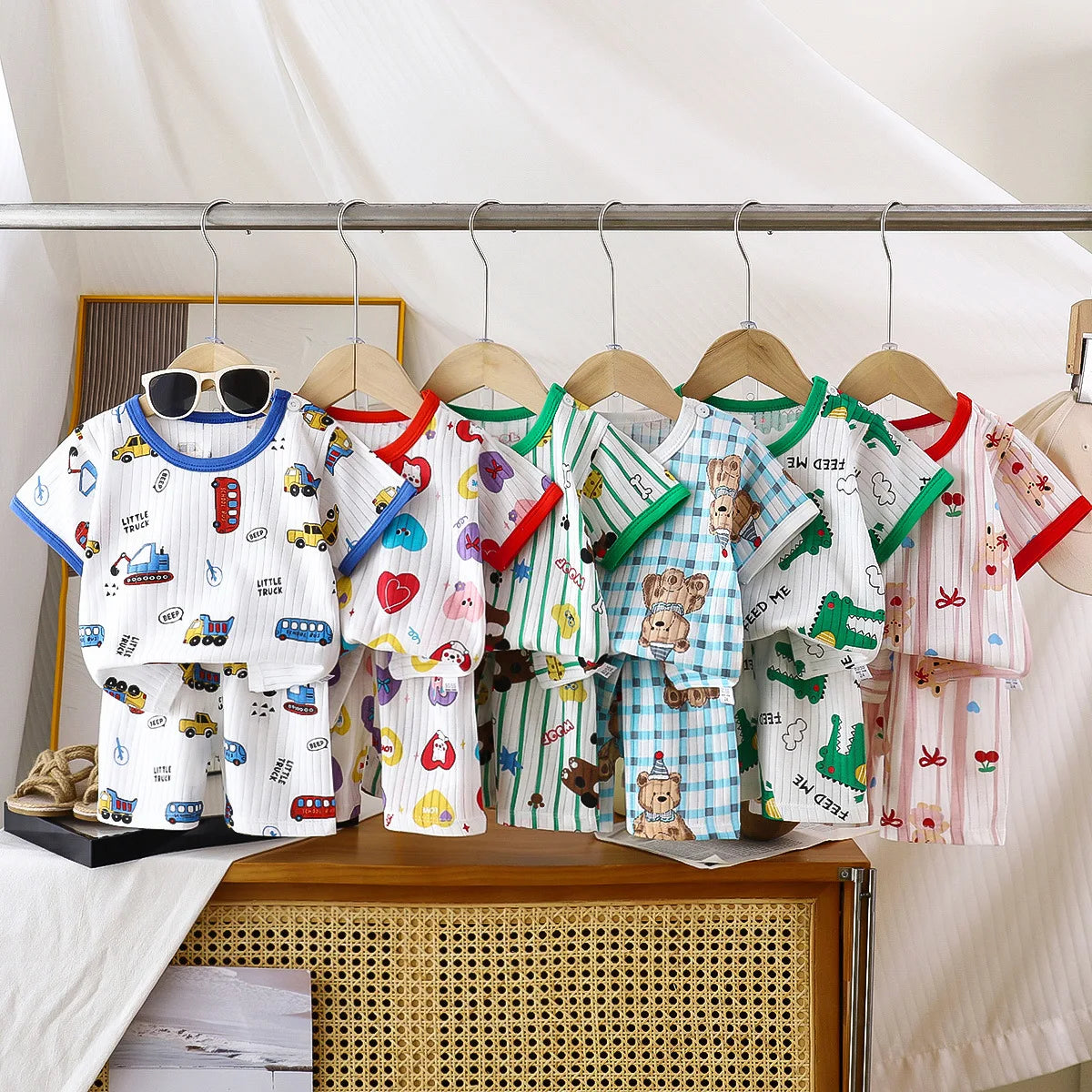 Children Clothing Set Child T-shirt Suit Summer Cotton Girls Shorts