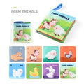 Soft Baby Books Toy Montessori 3D Touch Feel High Contrast Cloth Book