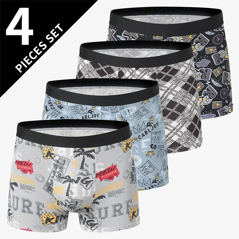 Men's Printed Boxer Briefs - 4 or 5 Pack