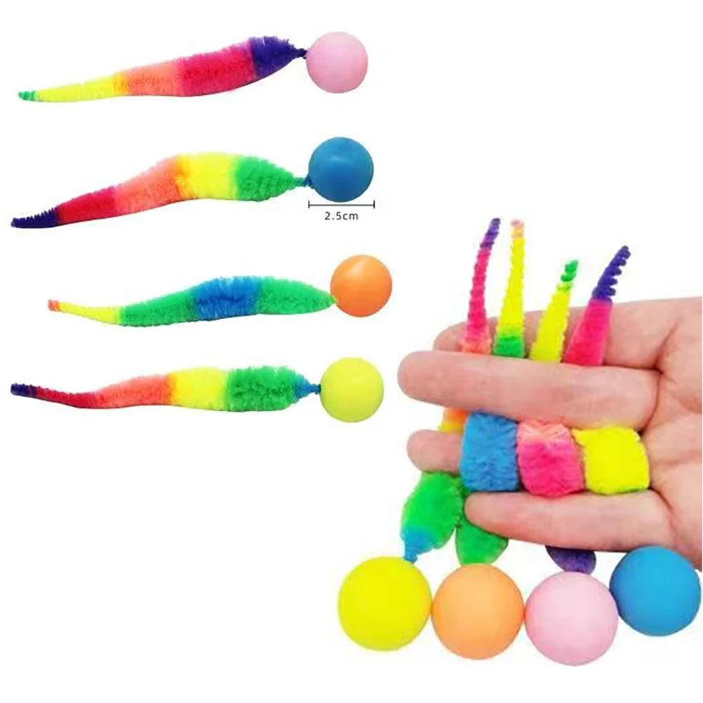 Cat interactive Toy Tickle Cat Colorful bouncing ball Pet supplies