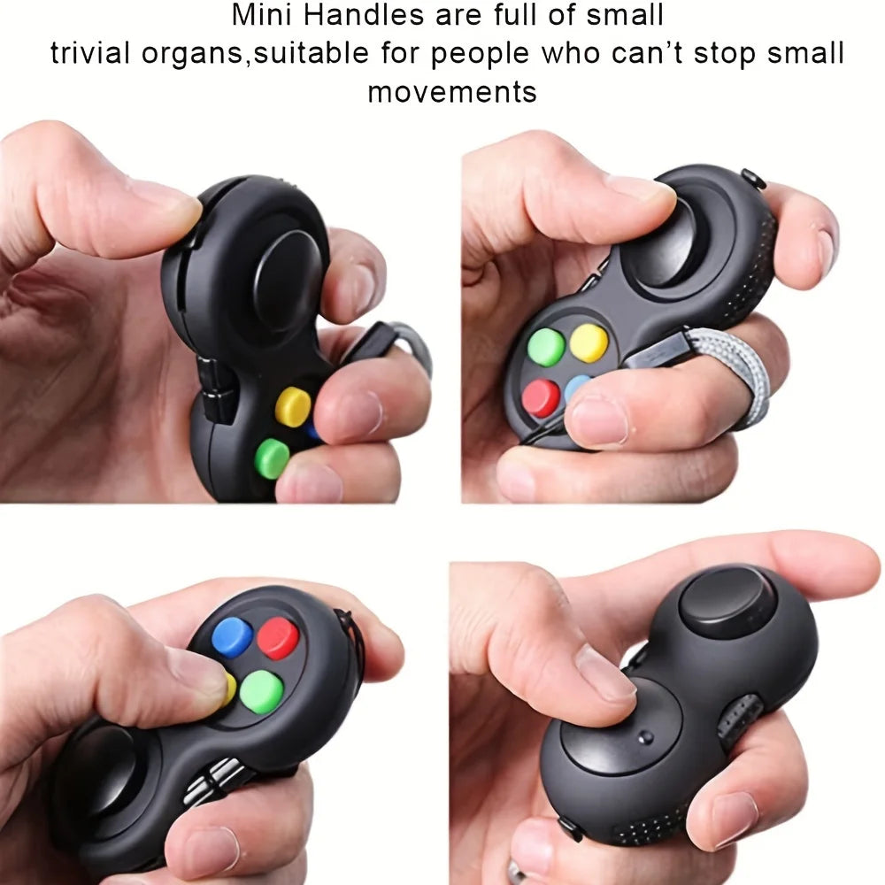 Fidget Pad with 8 Fidget Functions, Fidget Controller Stress Reducer,