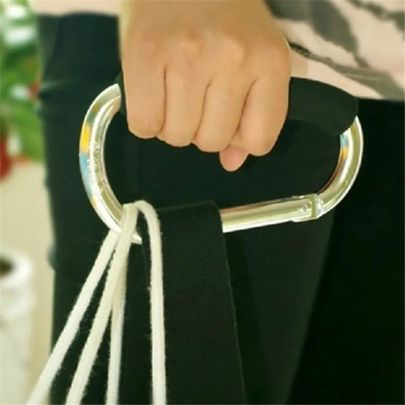 Large Carabiner Stroller Hooks Organizer Aluminum D Ring Spring Snap