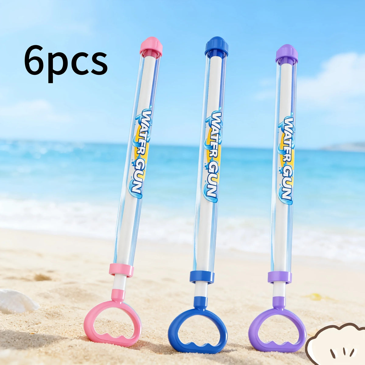 1/3/6pcs Spray Water Pull-Back Water Gun Outdoor Splash Games for