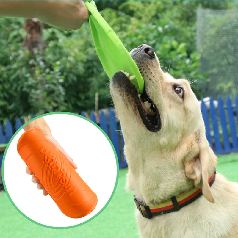 Dog Toy Silicone Flying Disc Fashion Multicolor Resistant Chew Toy