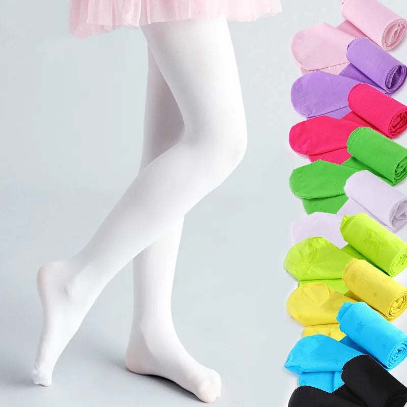 Summer Spring Candy Color Kids Pantyhose Ballet Dance Tights Stocking