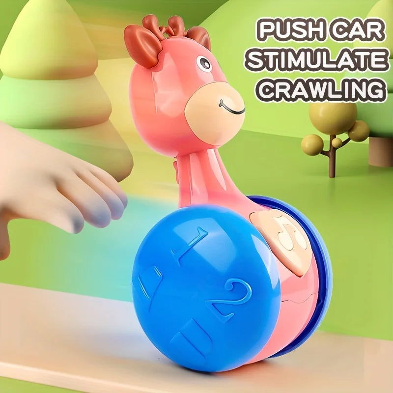 Roly Poly Baby Toy 6 to 12 Months, Tumbler Wobbler Toy for Infant Boy
