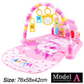 Baby Fitness Stand Music Play Gym Activity Toy Newborn Piano Crawling