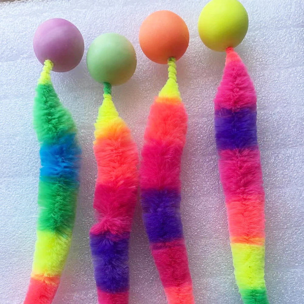 Cat interactive Toy Tickle Cat Colorful bouncing ball Pet supplies