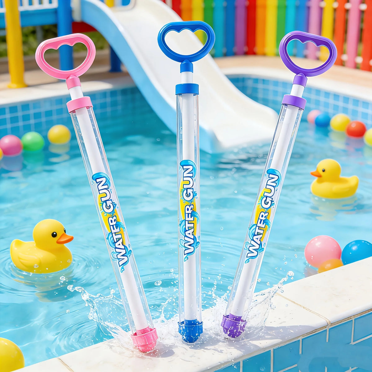 1/3/6pcs Spray Water Pull-Back Water Gun Outdoor Splash Games for