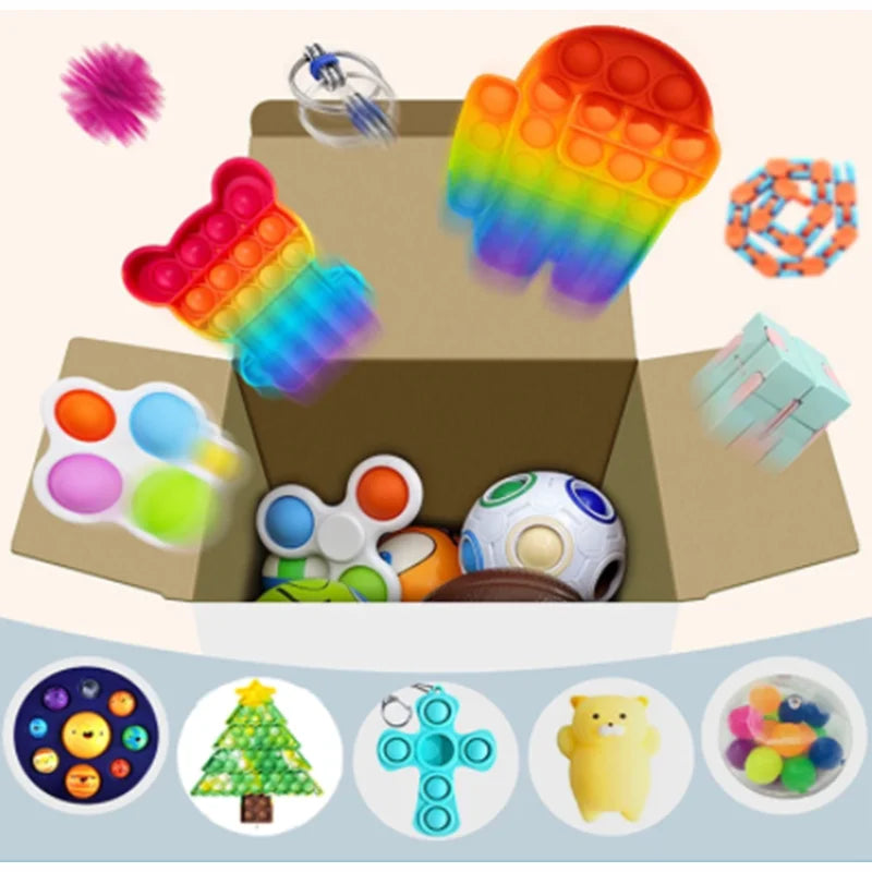 Random Mystery Fidget Toy Bag Pack Cheap Sensory Toy Stress Reliver