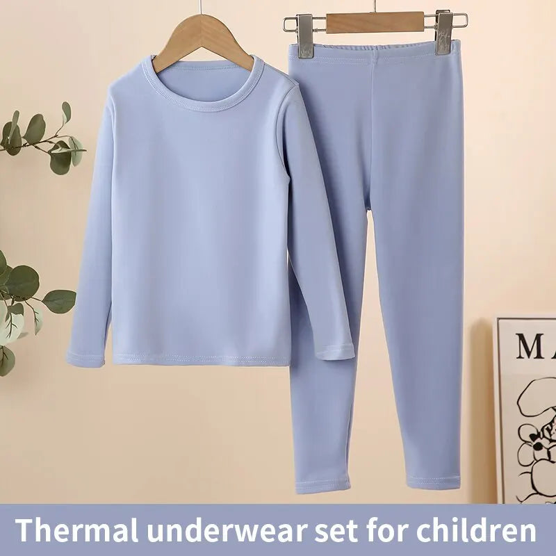 2-Piece Children's Thermal Underwear Suit Boys' Autumn Clothes