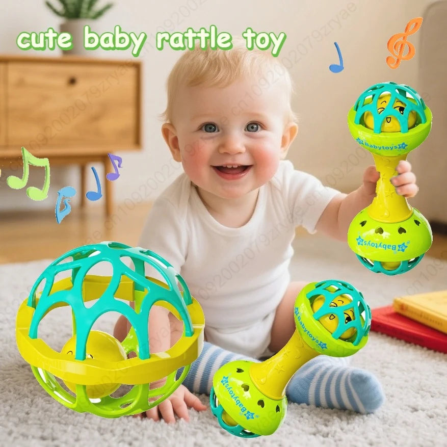 3/1pcs Baby Rattles 0 12 Months Baby Educational Toy Shaker Grab Spin