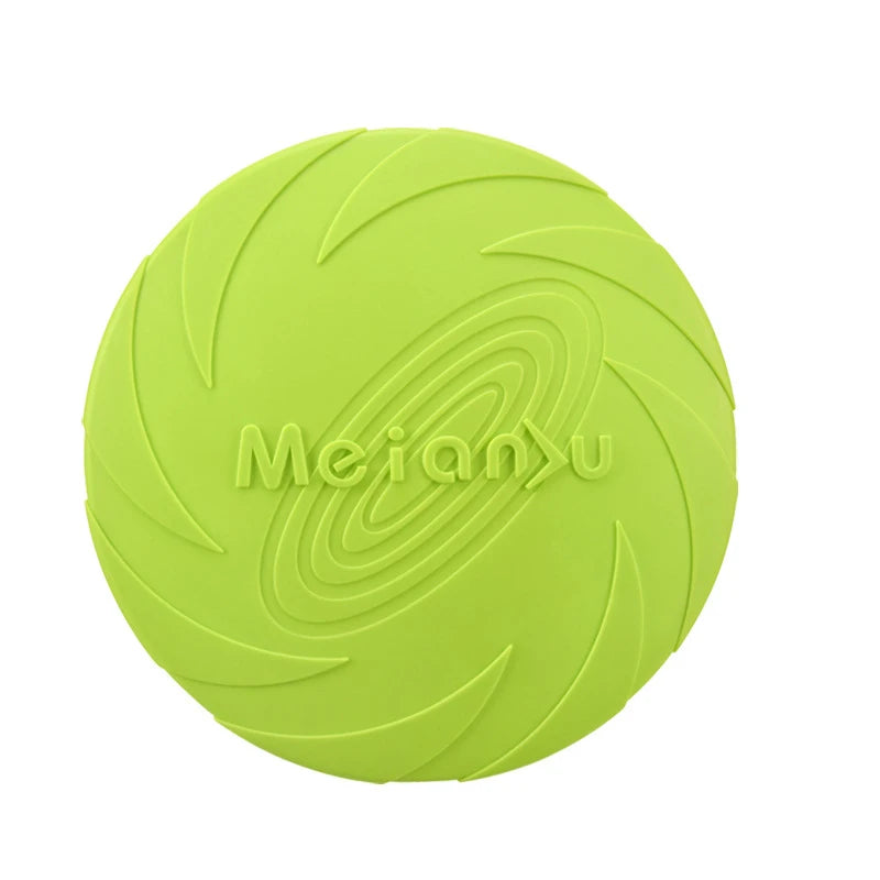 Dog Toy Silicone Flying Disc Fashion Multicolor Resistant Chew Toy