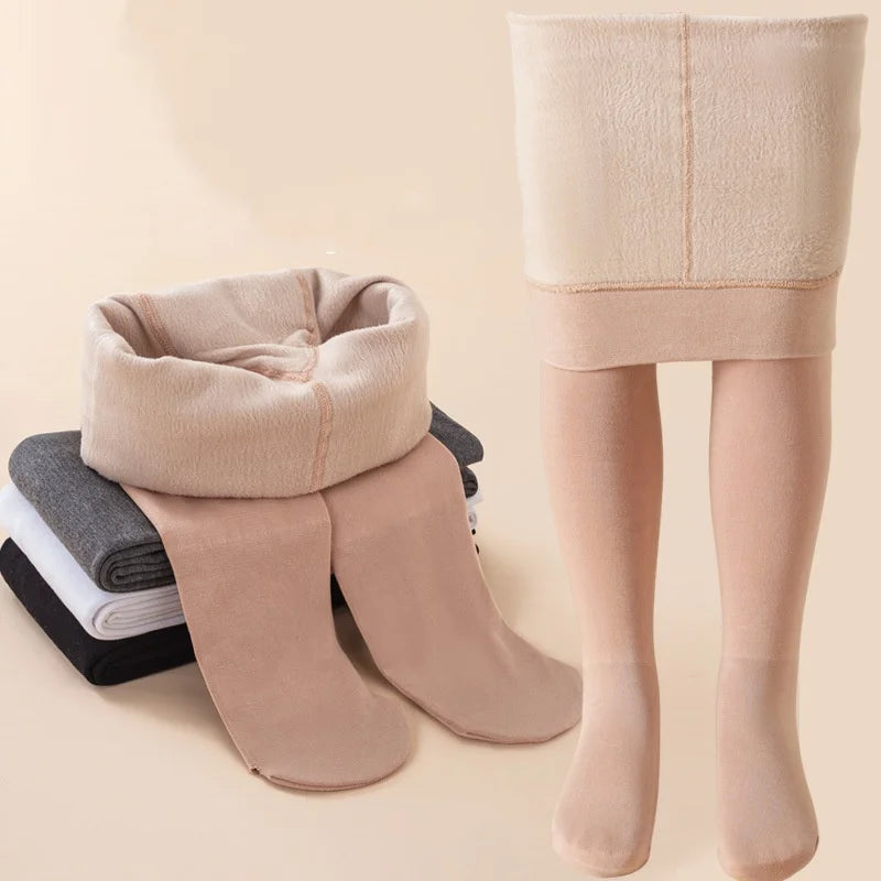 Winter Infant Girls Plus Velvet Pantyhose Children's Leggings