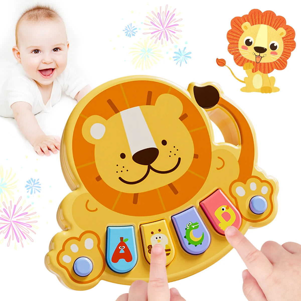 Baby Lion Music Box Toy Baby Music Enlightenment Toy Music Keyboard