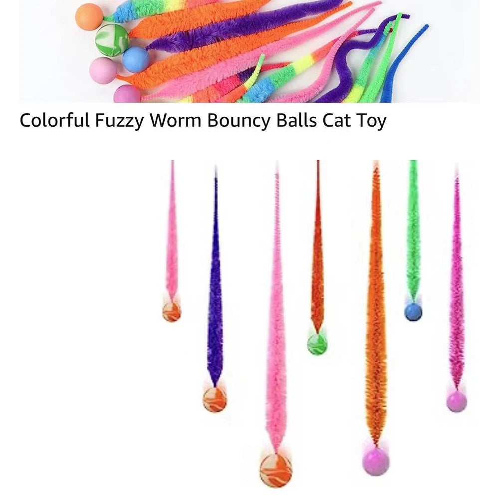 Cat interactive Toy Tickle Cat Colorful bouncing ball Pet supplies