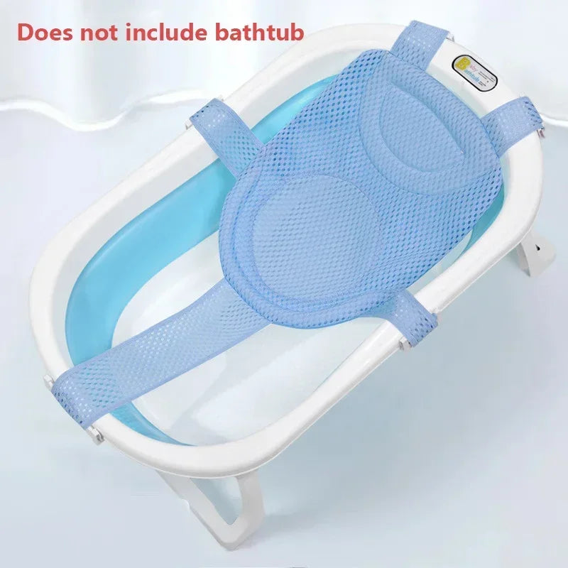 Baby Bath Net Mat Children Newborn Adjustable Bathtub Pillow Seat
