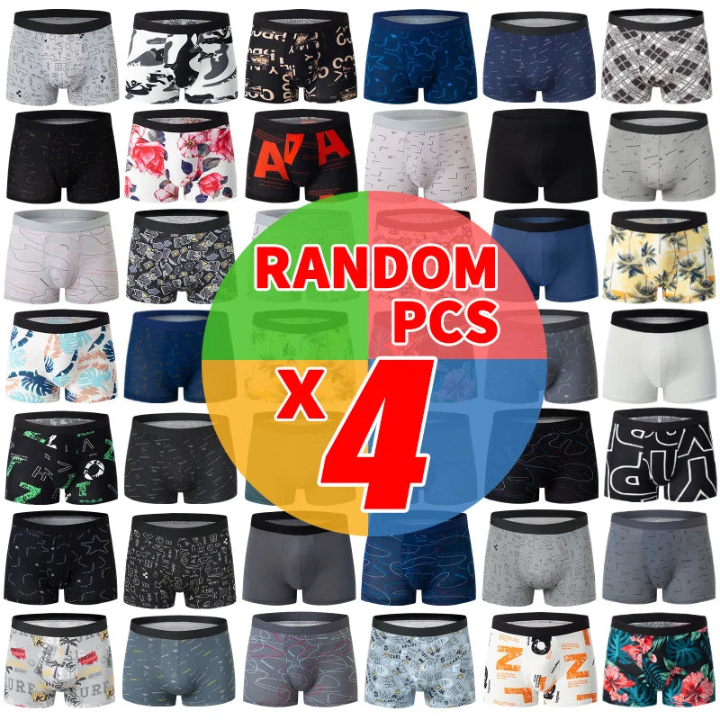 Men's Printed Boxer Briefs - 4 or 5 Pack
