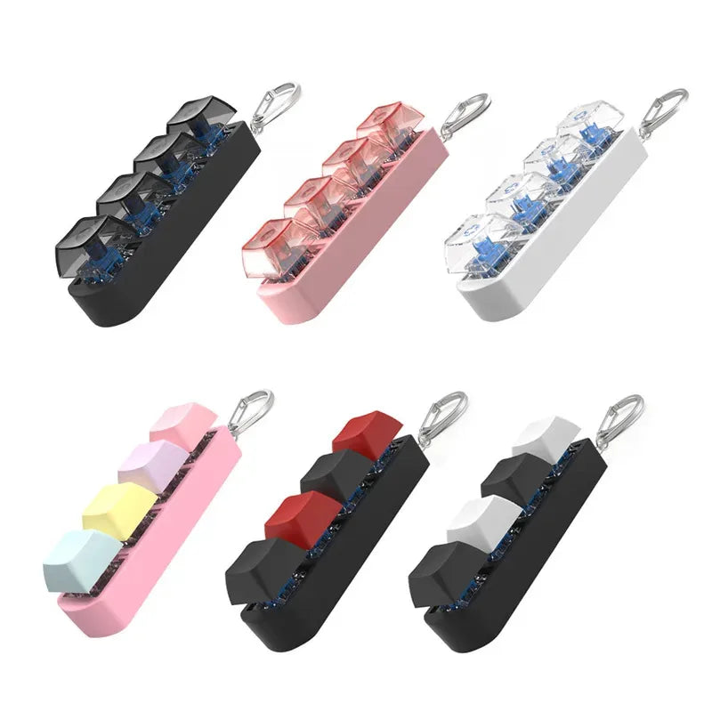 4Keys Finger Button Anti-stress Toy Mechanical Keyboard Keycaps