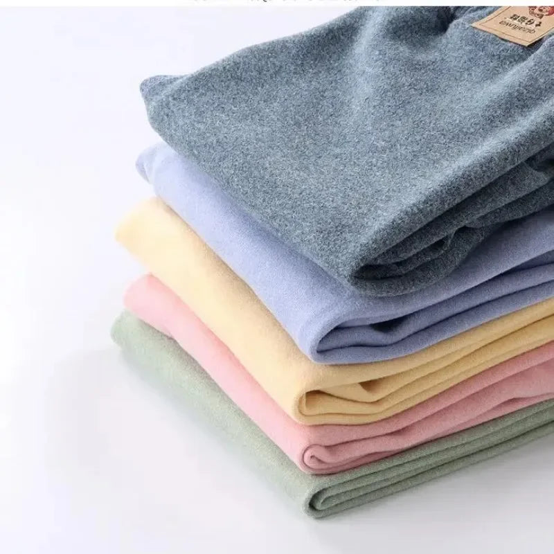 Big Size Children's Fleece Warm Render Pants Girls Winter Velvet