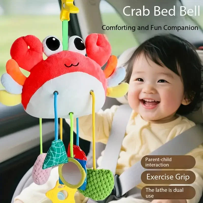 Baby Toy Crab Baby Bottle Bed Hanging Drawstring Music Rattles