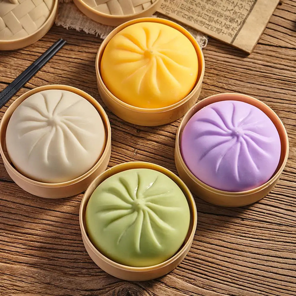 Colorful Dumpling Squishes Stress Balls Fidget Sensory Toy Simulation