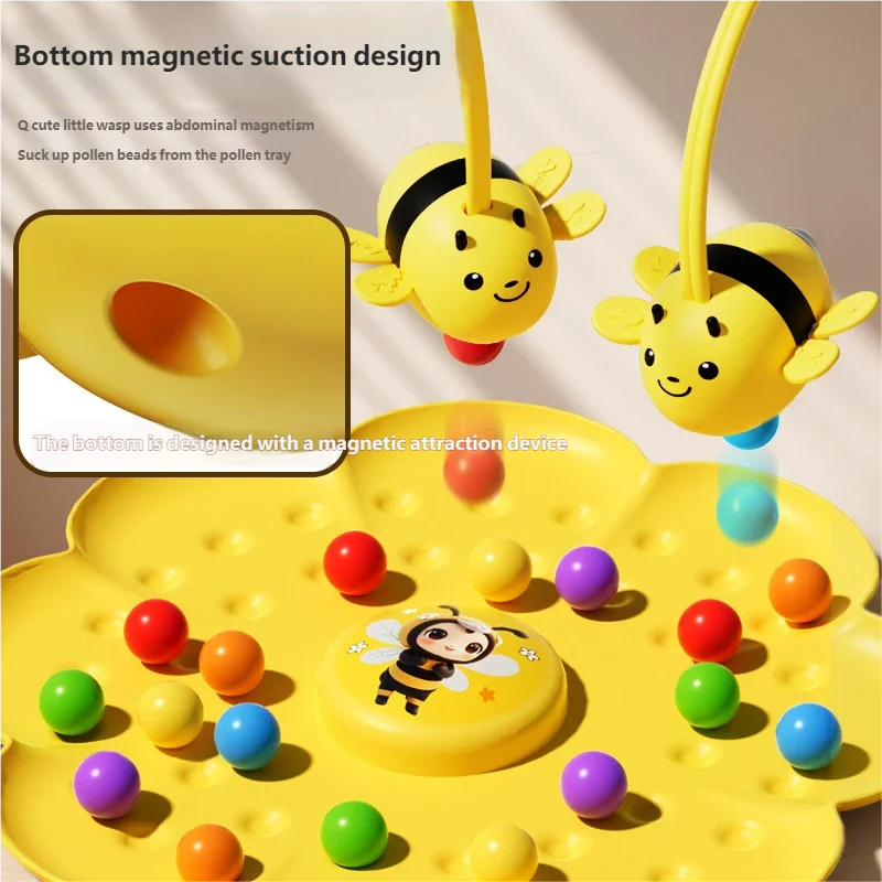 Little Bumblebee Multifunctional Board Game Puzzle Fishing Toy