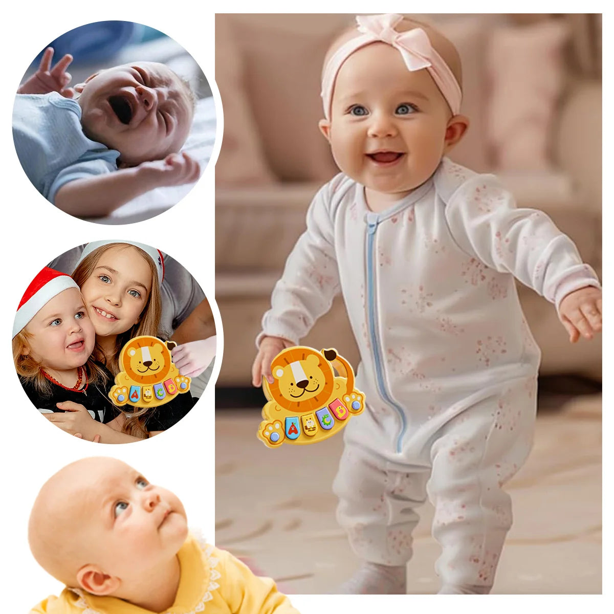Baby Lion Music Box Toy Baby Music Enlightenment Toy Music Keyboard