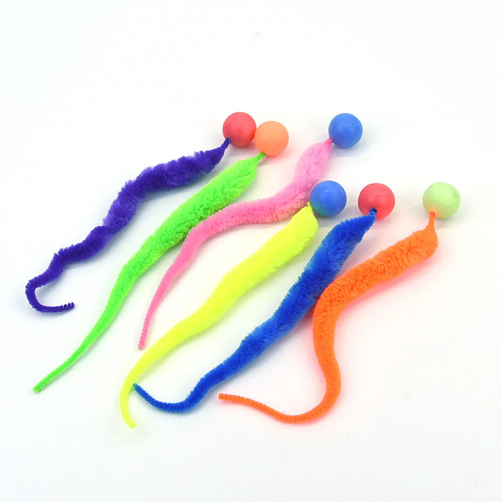 Cat interactive Toy Tickle Cat Colorful bouncing ball Pet supplies