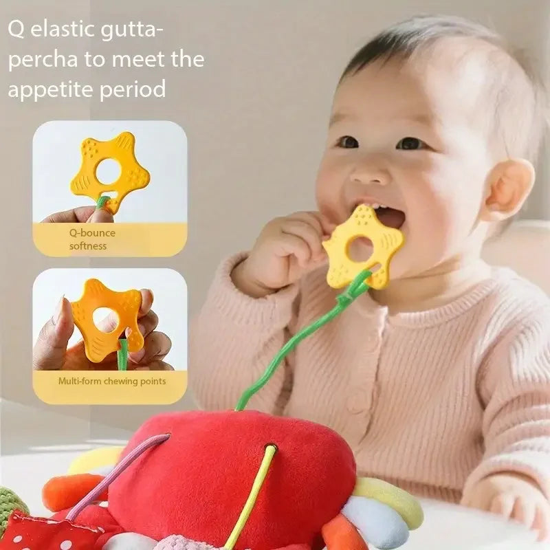 Baby Toy Crab Baby Bottle Bed Hanging Drawstring Music Rattles