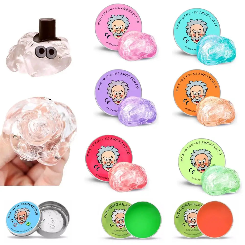 Reusable Putty Liquid Crystal Bouncy Slime Toy Set Kid Safe Mud