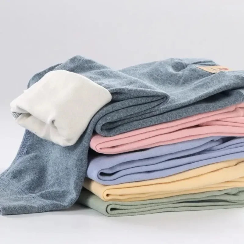 Big Size Children's Fleece Warm Render Pants Girls Winter Velvet