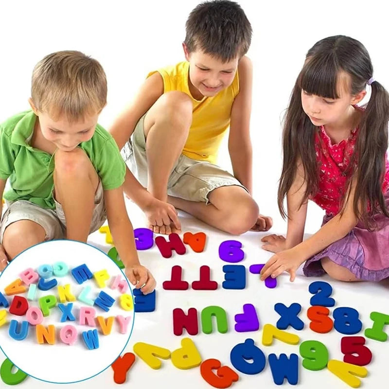 Baby Bath Toy Floating Foam EVA Puzzle Bathing Toy Letter Number