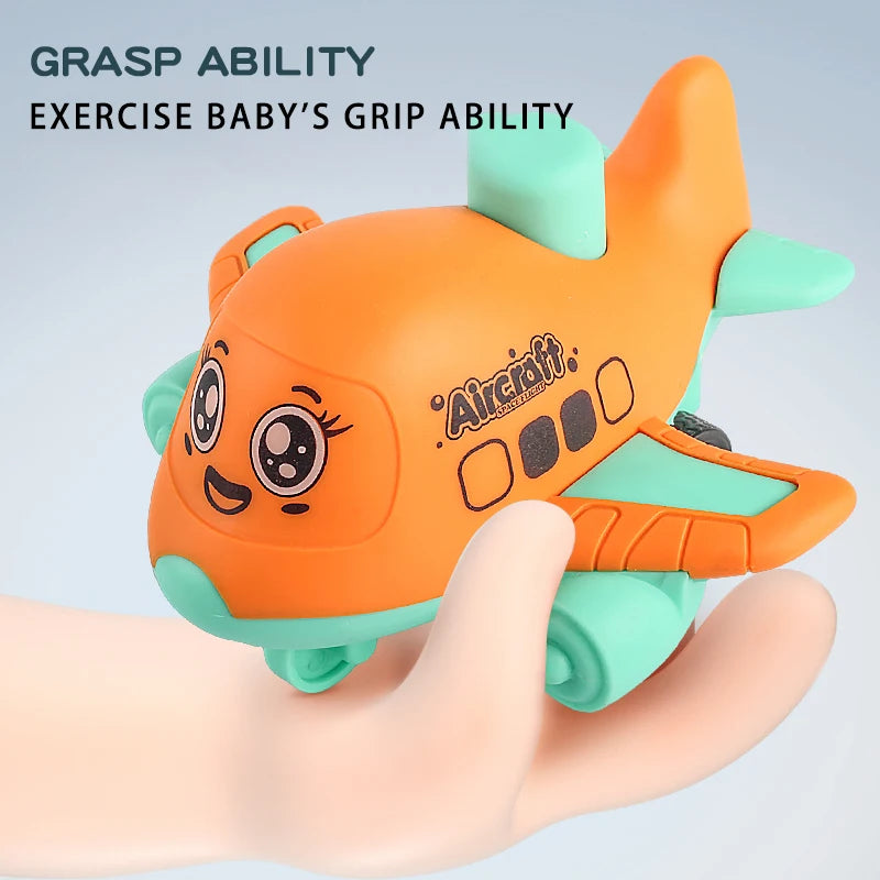 Press and Go aircraft Toy for Toddlers 1-3, Baby Animal Racing Cars,
